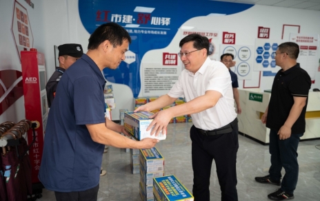 市總工會、市財貿工會領導一行蒞臨我司慰問基層員工